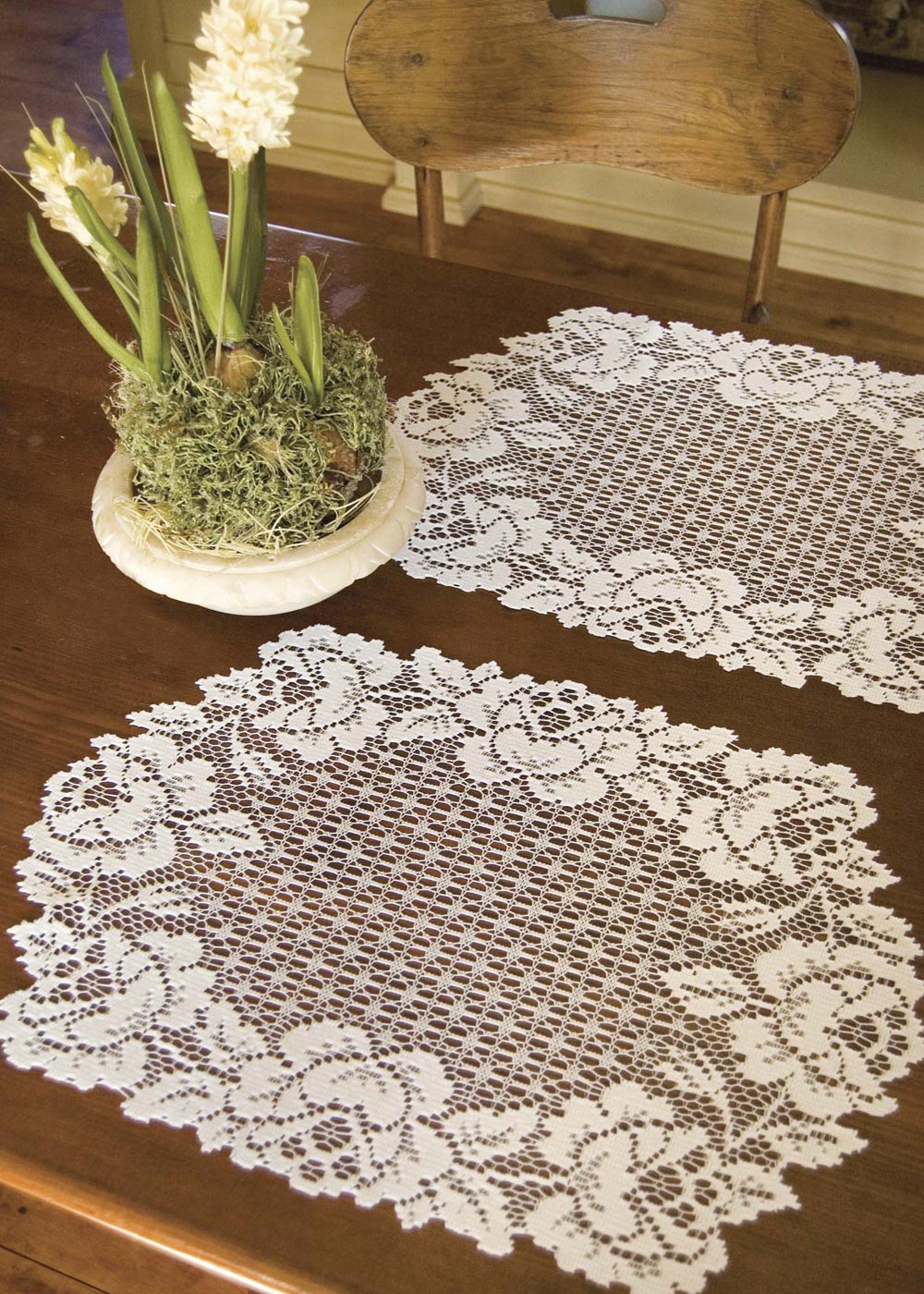 Cottage Rose Placemat Set Heritage Lace