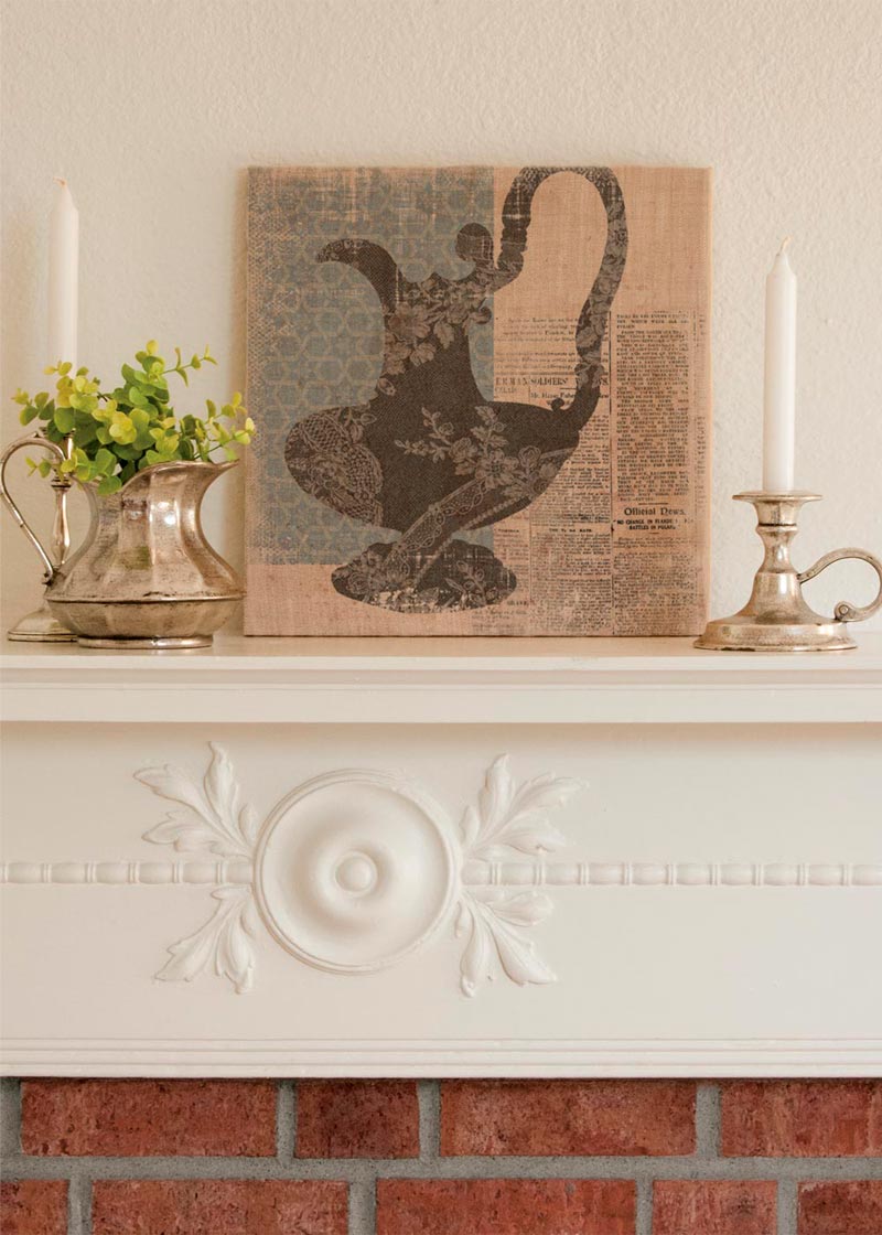 Silhouettes Pitcher Wall Art Heritage Lace