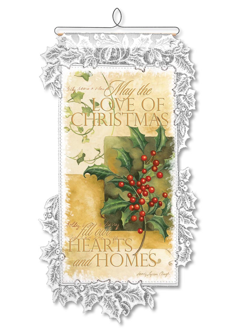christmas love wall hanging heritage lace christmas love wall hanging heritage lace