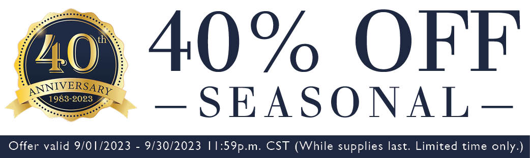 40 Year Anniversary Seasonal Sale
