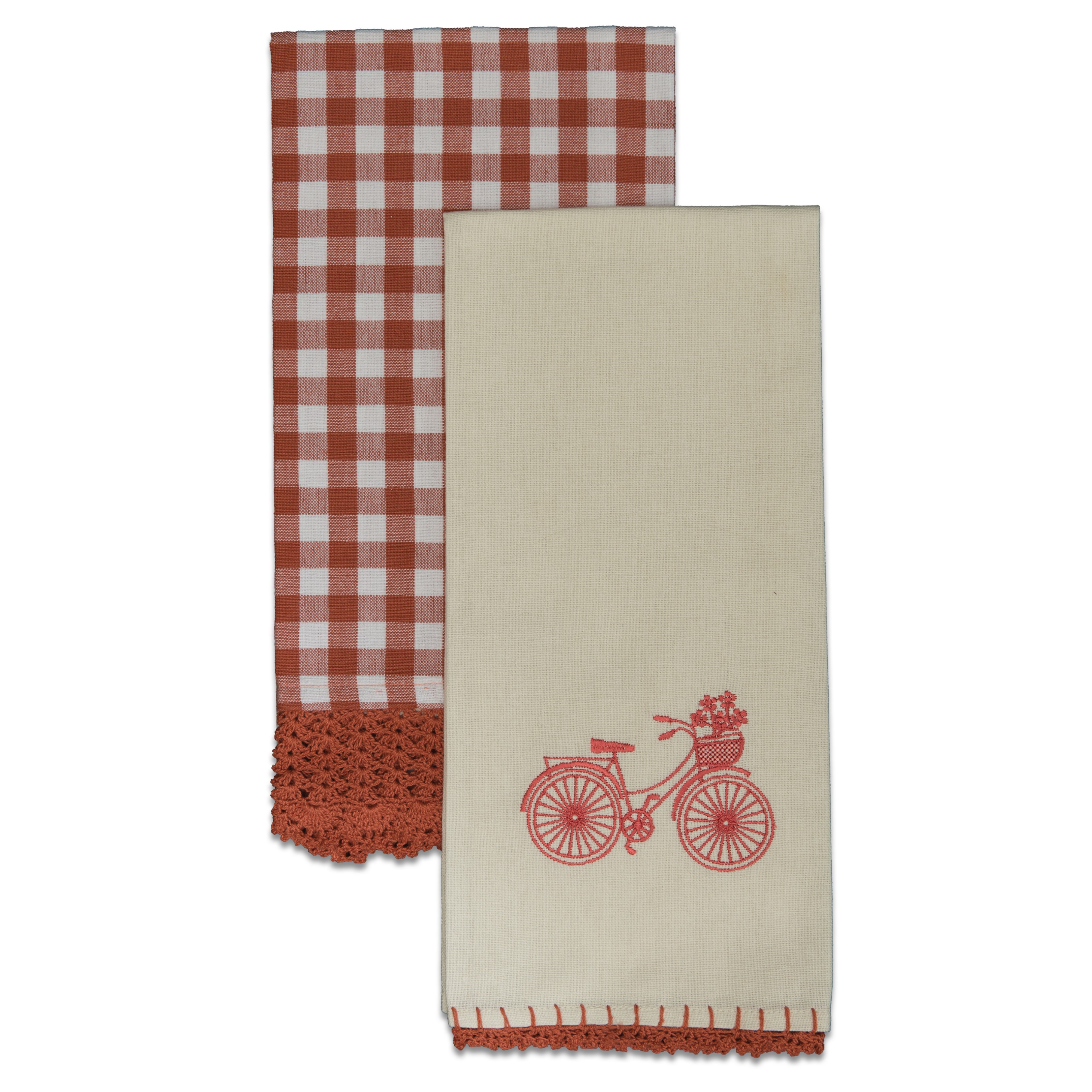 Espresso Crochet Kitchen Towel Set