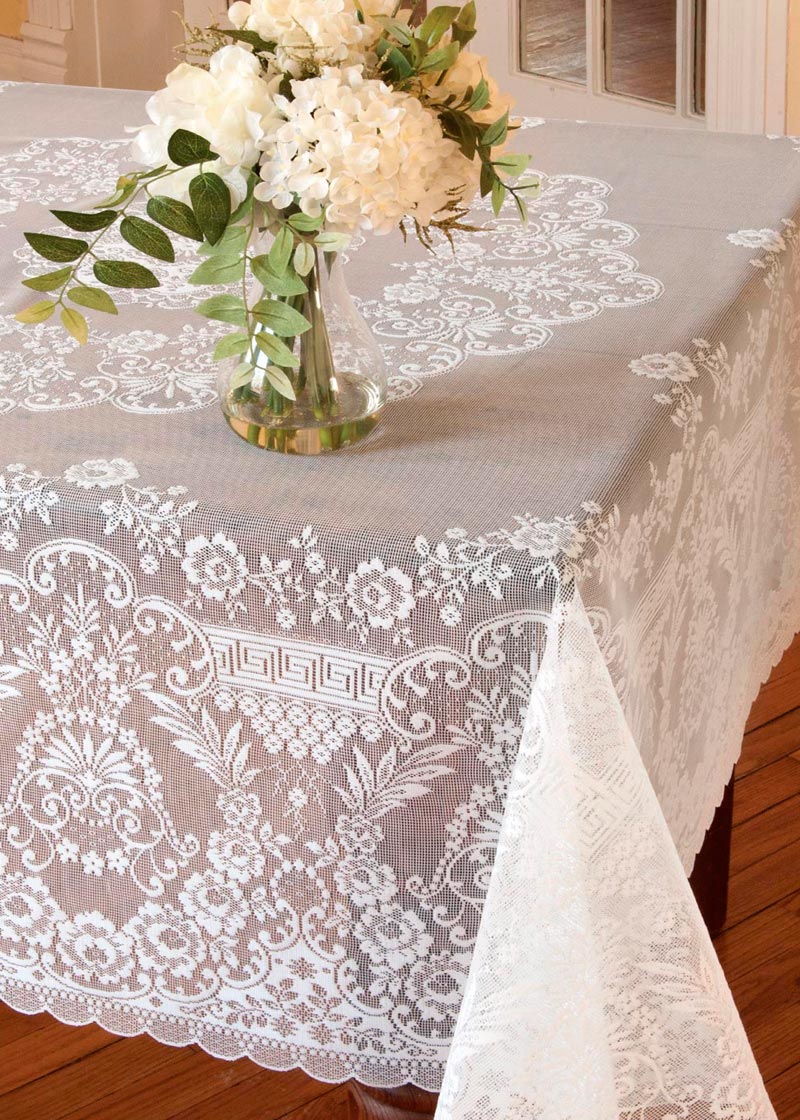 Filigree Square Tablecloth Heritage Lace