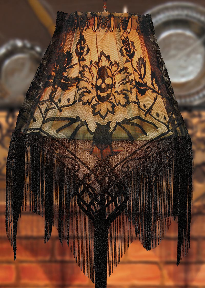 Halloween Gala Lampshade Topper Heritage Lace