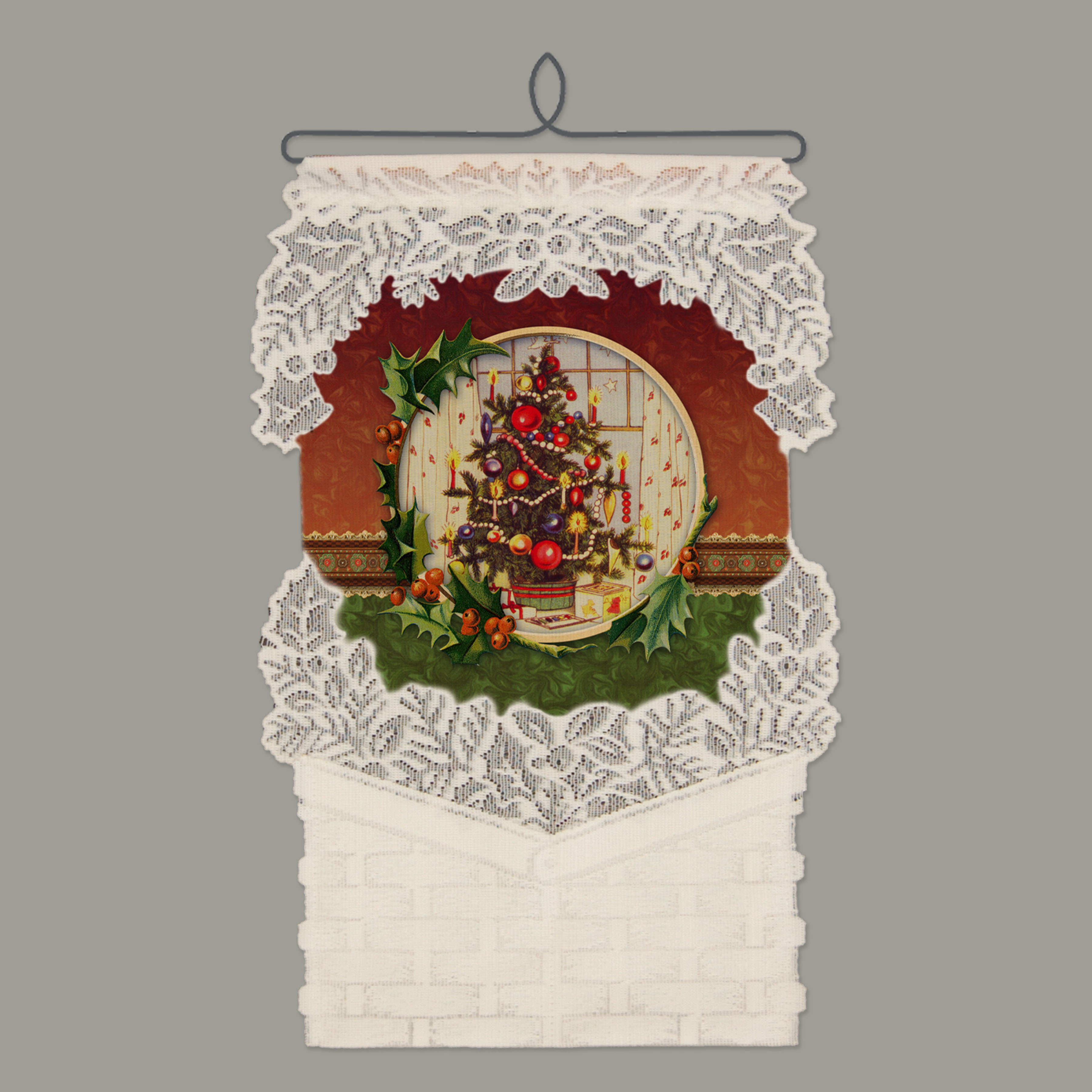 Afkorting klant Eenheid Christmas Tree Card Holder Wall Hanging | Heritage Lace