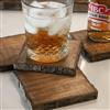 Artisan Wood Bark Coaster Set/4