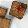 Artisan Wood Bark Coaster Set/4