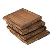 Artisan Wood Bark Coaster Set/4