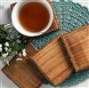 Artisan Wood Bark Coaster Set/4