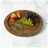 Artisan Wood Bark Round Serving Tray