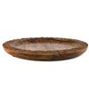 Artisan Wood Bark Round Serving Tray