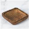 Artisan Wood Bark Square Bowl