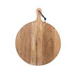 Artisan Wood Farmhouse Round Charcuterie Serving Board