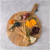 Artisan Wood Farmhouse Round Charcuterie Serving Board