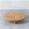 Artisan Wood Farmhouse Round Footed Serving Board