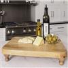 Artisan Wood Farmhouse Rectangle Footed Serving Board