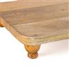 Artisan Wood Farmhouse Rectangle Footed Serving Board