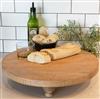 Artisan Wood Farmhouse Round Footed Serving Board
