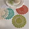 crocheted-lace-trim-doily-set-green-rust-natural-blue-white-crochet-envy-lacey