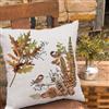 Fall Chickadees Feathers Right Pillow